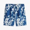 Kindershorts aus Leinen-Baumwollmischung mit Blumenmuster