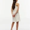 Kindersommerkleid mit Smok-Details und Zitronenprint