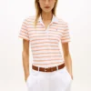 Klassisch geschnittenes, gestreiftes Stretch-Piqué-Polo Klassisch geschnittenes, gestreiftes Stretch-Piqué-Polo