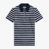 Klassisch geschnittenes, gestreiftes Stretch-Piqué-Polo Klassisch geschnittenes, gestreiftes Stretch-Piqué-Polo
