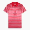Klassisch geschnittenes, gestreiftes Stretch-Piqué-Polo Klassisch geschnittenes, gestreiftes Stretch-Piqué-Polo