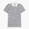 Klassisch geschnittenes, gestreiftes Stretch-Piqué-Polo Klassisch geschnittenes, gestreiftes Stretch-Piqué-Polo