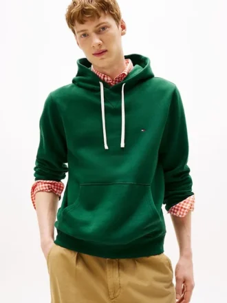 Klassischer Hoodie aus gebürstetem Fleece