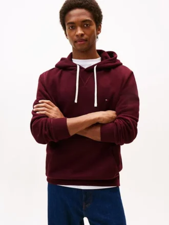 Klassischer Hoodie aus gebürstetem Fleece