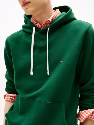 Klassischer Hoodie aus gebürstetem Fleece