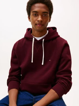 Klassischer Hoodie aus gebürstetem Fleece