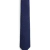 Krawatte aus Seidenmischung mit Birdseye-Muster Krawatte aus Seidenmischung mit Birdseye-Muster