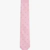Krawatte aus Seidenmischung mit Palmenprint Krawatte aus Seidenmischung mit Palmenprint