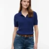 Kurzarm-Polo mit Zopfmuster Kurzarm-Polo mit Zopfmuster