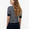 Kurzarm-Pullover mit Rundhalsausschnitt