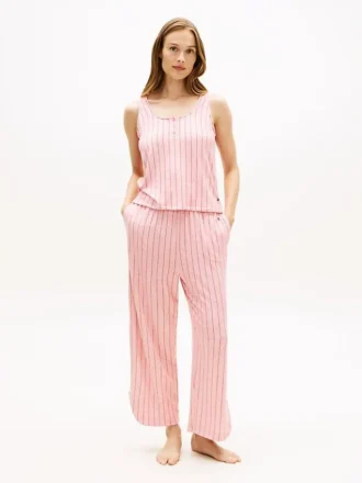 Kurzes Tanktop & Hose im Schlafanzug-Set