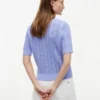Kurzärmelige Strickjacke aus Mischgewebe Kurzärmelige Strickjacke aus Mischgewebe