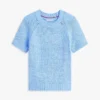 Kurzärmeliger Pullover aus offenem Strick Kurzärmeliger Pullover aus offenem Strick