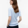 Kurzärmeliger Pullover mit Zopfmuster Kurzärmeliger Pullover mit Zopfmuster