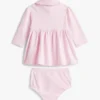 Langärmliges Stretch-Polo-Kleid für Babys Langärmliges Stretch-Polo-Kleid für Babys