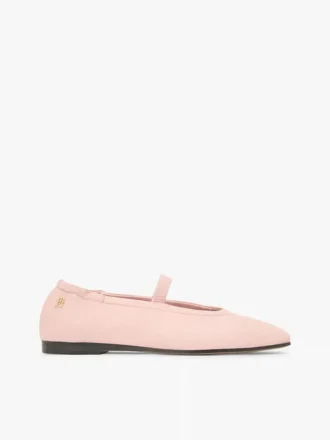 Leder-Ballerinas im Mary-Jane-Stil