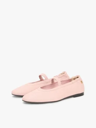 Leder-Ballerinas im Mary-Jane-Stil
