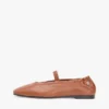 Leder-Ballerinas im Mary-Jane-Stil Leder-Ballerinas im Mary-Jane-Stil