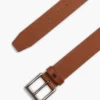 Leder-Gürtel mit durchgehendem Flaggenlogo
