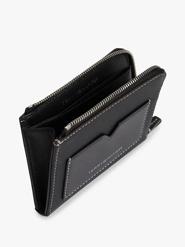 Lederbrieftasche mit Reißverschluss Lederbrieftasche mit Reißverschluss