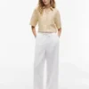 Leichte Pull-On-Hose aus Leinenmischung Leichte Pull-On-Hose aus Leinenmischung