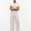 Leichte Pull-On-Hose aus Leinenmischung Leichte Pull-On-Hose aus Leinenmischung