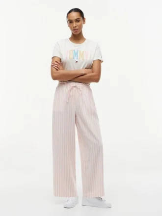 Leichte Pull-On-Hose aus Leinenmischung
