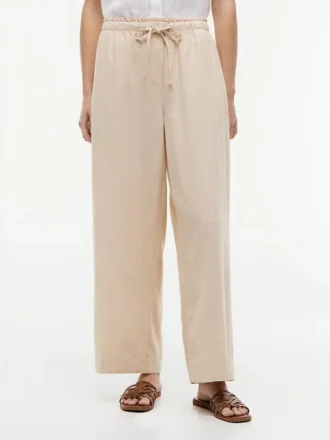 Leichte Pull-On-Hose aus Leinenmischung