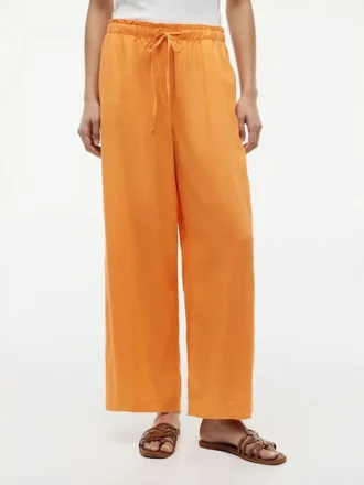 Leichte Pull-On-Hose aus Leinenmischung
