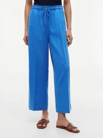 Leichte Pull-On-Hose aus Leinenmischung