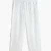 Leichte Pull-On-Hose aus Leinenmischung Leichte Pull-On-Hose aus Leinenmischung