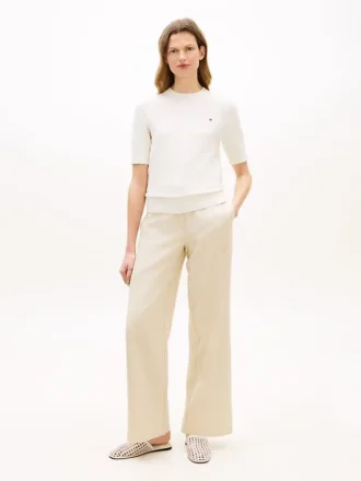 Leichte Twill-Hose mit geradem Bein