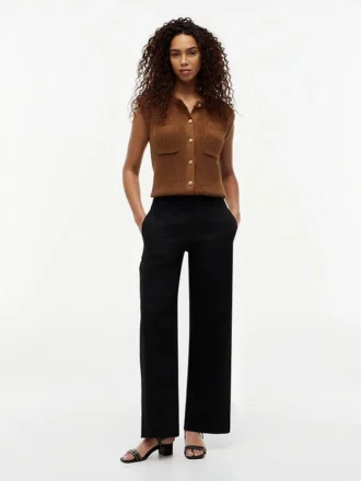 Leichte Twill-Hose mit geradem Bein
