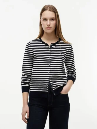 Leichter gestreifter Cardigan