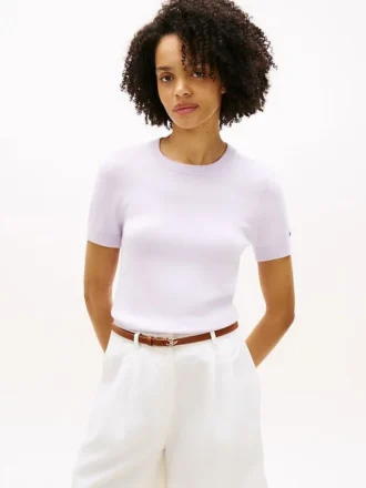 Leichter Kurzarm-Pullover mit Shorts
