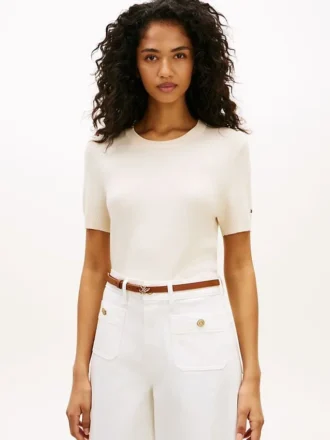Leichter Kurzarm-Pullover mit Shorts