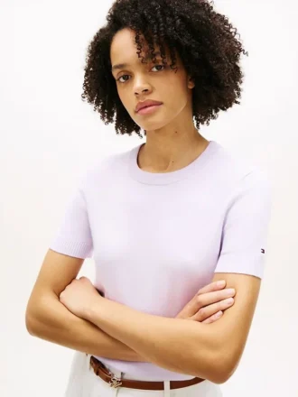 Leichter Kurzarm-Pullover mit Shorts