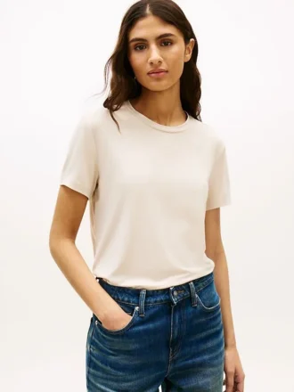 Leichtes Jersey-T-Shirt in klassischer Passform