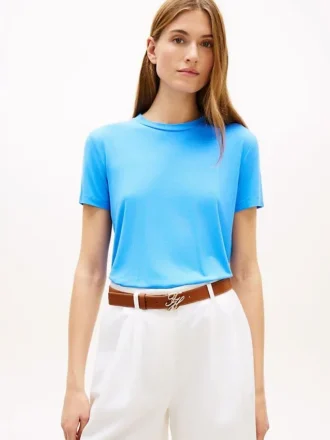 Leichtes Jersey-T-Shirt in klassischer Passform