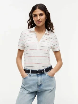 Leichtes Piqué-Henley-Polo