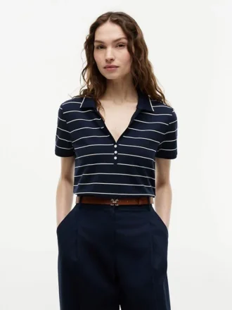 Leichtes Piqué-Henley-Polo