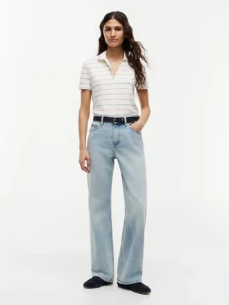 Leichtes Piqué-Henley-Polo