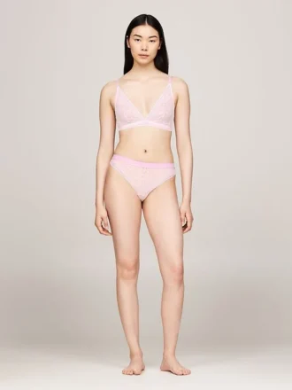 Logo-Spitzen-String