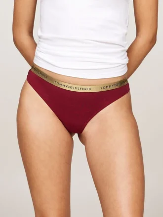 Logo-Tanga mit Bund, 5er-Pack