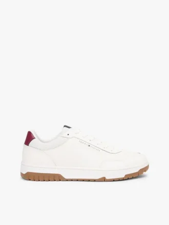 Low-Top-Sneaker aus Ledermix