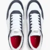 Low-Top-Sneaker aus Ledermix