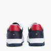 Low-Top-Sneaker aus Ledermix