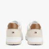 Low-Top-Sneaker aus Ledermix