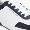 Low-Top-Sneaker aus Ledermix