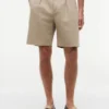 Lässige Chino-Shorts aus Baumwoll-Leinen-Mischung Lässige Chino-Shorts aus Baumwoll-Leinen-Mischung